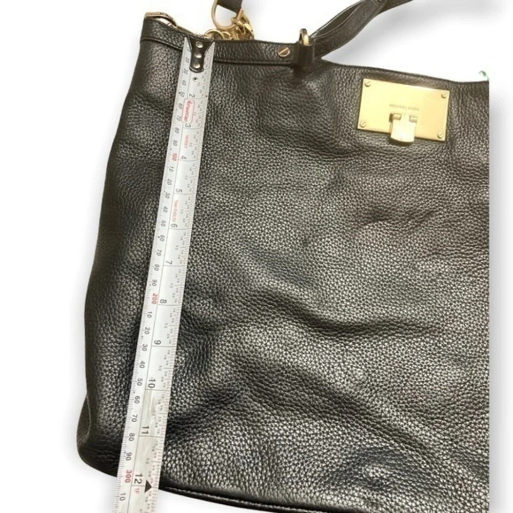 Michael kors black leather two way bag